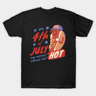 Fourth Of July HotDog T-Shirt